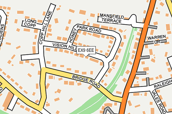 EX9 6EE map - OS OpenMap – Local (Ordnance Survey)