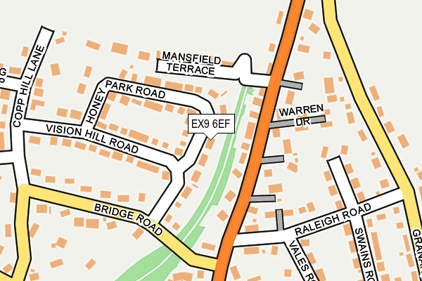 EX9 6EF map - OS OpenMap – Local (Ordnance Survey)