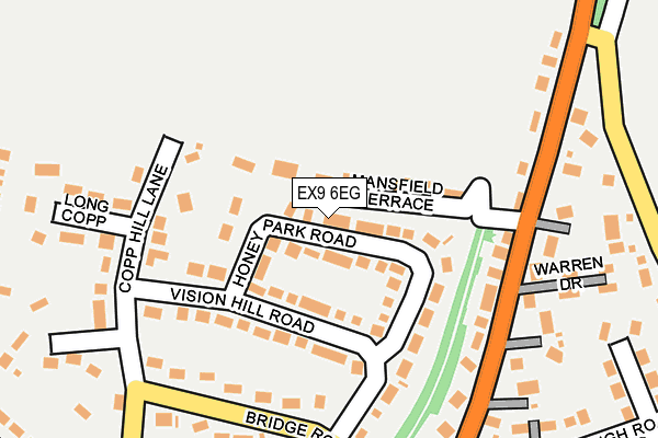 EX9 6EG map - OS OpenMap – Local (Ordnance Survey)