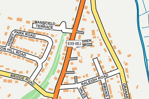 EX9 6EJ map - OS OpenMap – Local (Ordnance Survey)