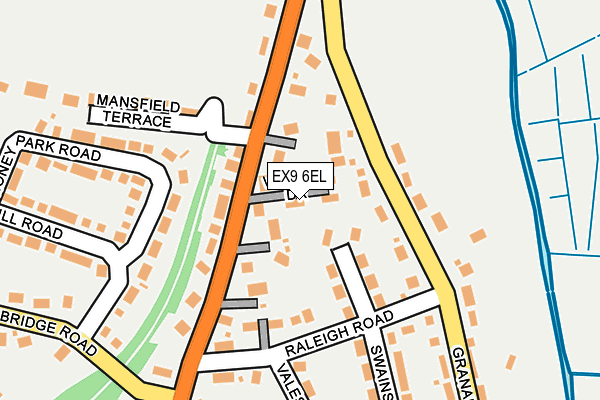 EX9 6EL map - OS OpenMap – Local (Ordnance Survey)