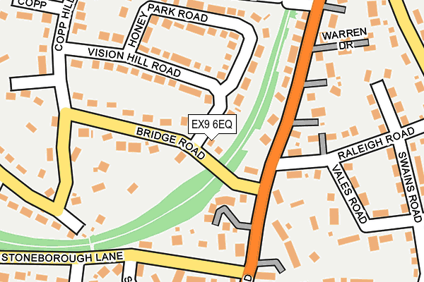 EX9 6EQ map - OS OpenMap – Local (Ordnance Survey)