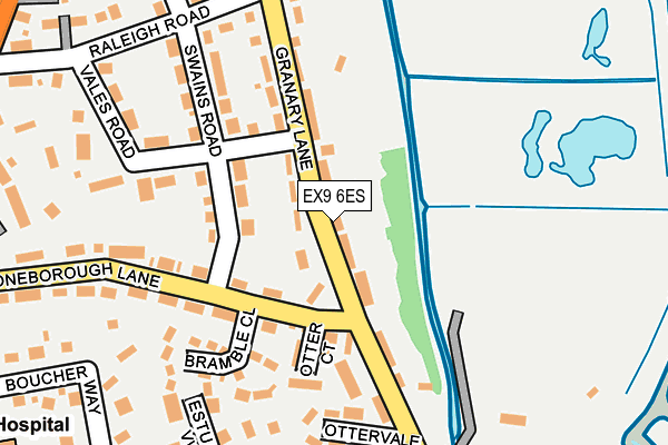 EX9 6ES map - OS OpenMap – Local (Ordnance Survey)