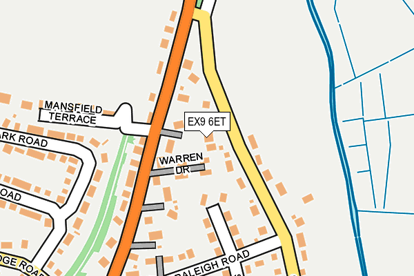 EX9 6ET map - OS OpenMap – Local (Ordnance Survey)