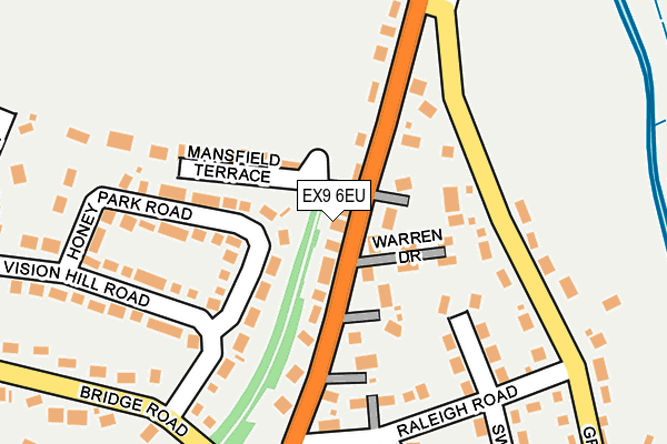 EX9 6EU map - OS OpenMap – Local (Ordnance Survey)