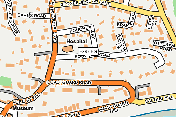 EX9 6HG map - OS OpenMap – Local (Ordnance Survey)
