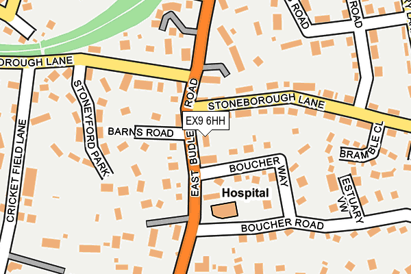 EX9 6HH map - OS OpenMap – Local (Ordnance Survey)