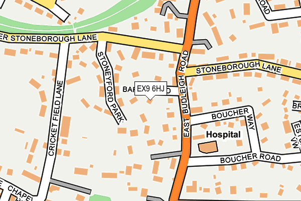 EX9 6HJ map - OS OpenMap – Local (Ordnance Survey)