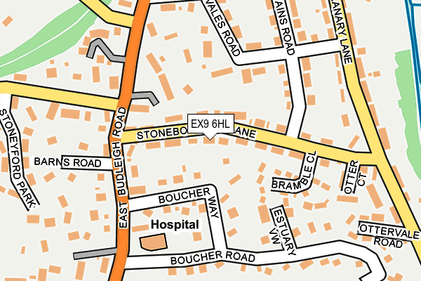 EX9 6HL map - OS OpenMap – Local (Ordnance Survey)