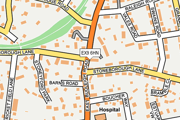 EX9 6HN map - OS OpenMap – Local (Ordnance Survey)