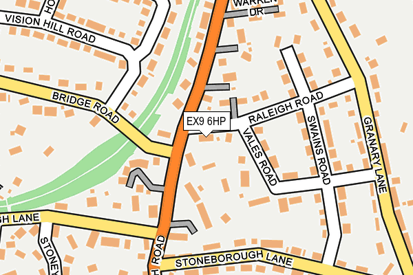 EX9 6HP map - OS OpenMap – Local (Ordnance Survey)