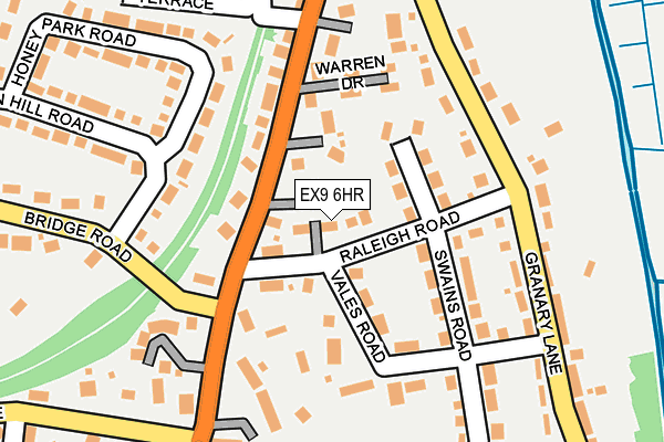 EX9 6HR map - OS OpenMap – Local (Ordnance Survey)