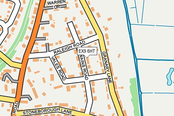 EX9 6HT map - OS OpenMap – Local (Ordnance Survey)