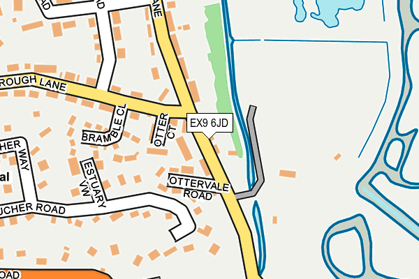 EX9 6JD map - OS OpenMap – Local (Ordnance Survey)