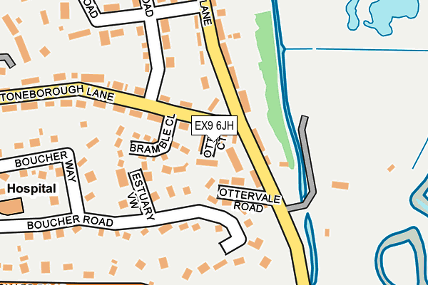 EX9 6JH map - OS OpenMap – Local (Ordnance Survey)