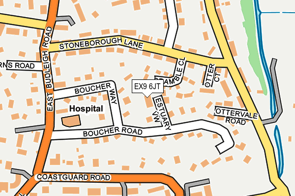 EX9 6JT map - OS OpenMap – Local (Ordnance Survey)