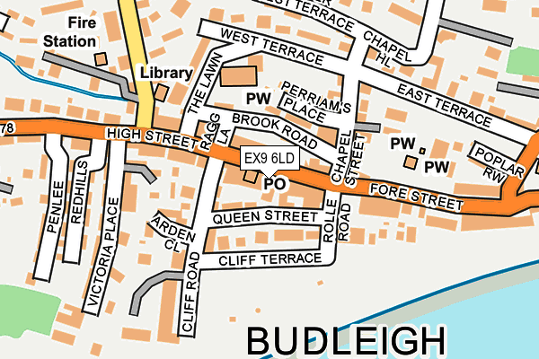 Map of BUDLEIGH SALTERTON CURRY LIMITED at local scale
