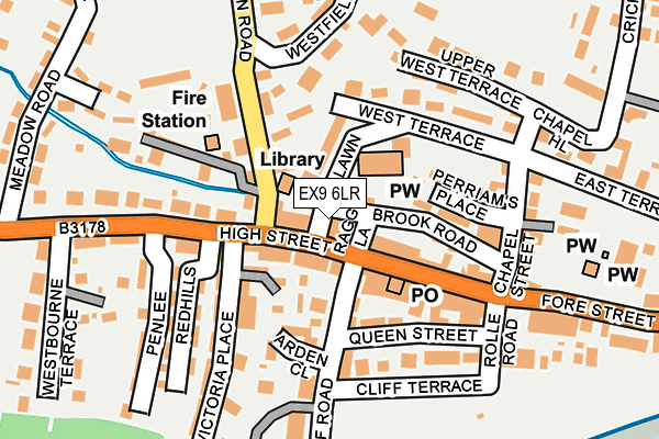 EX9 6LR map - OS OpenMap – Local (Ordnance Survey)