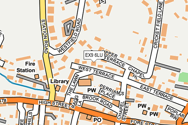 EX9 6LU map - OS OpenMap – Local (Ordnance Survey)