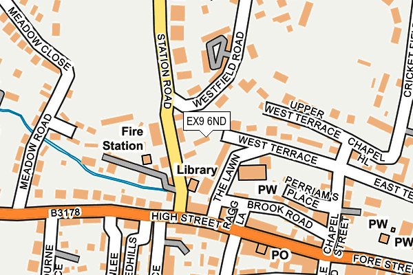 EX9 6ND map - OS OpenMap – Local (Ordnance Survey)