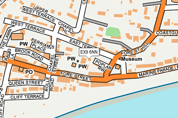 EX9 6NN map - OS OpenMap – Local (Ordnance Survey)