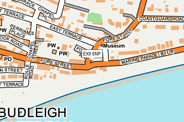 EX9 6NP map - OS OpenMap – Local (Ordnance Survey)