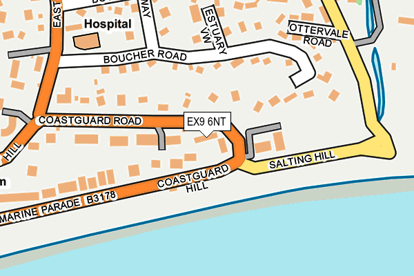 EX9 6NT map - OS OpenMap – Local (Ordnance Survey)