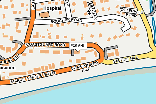 EX9 6NU map - OS OpenMap – Local (Ordnance Survey)