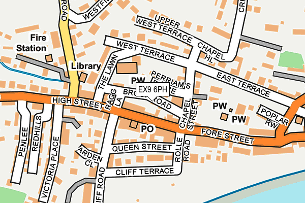 EX9 6PH map - OS OpenMap – Local (Ordnance Survey)