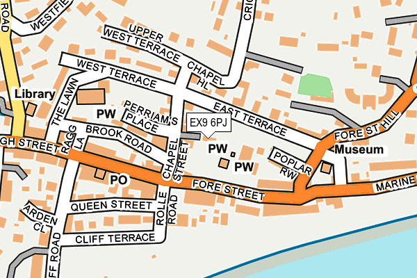 EX9 6PJ map - OS OpenMap – Local (Ordnance Survey)