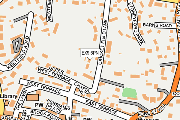 EX9 6PN map - OS OpenMap – Local (Ordnance Survey)