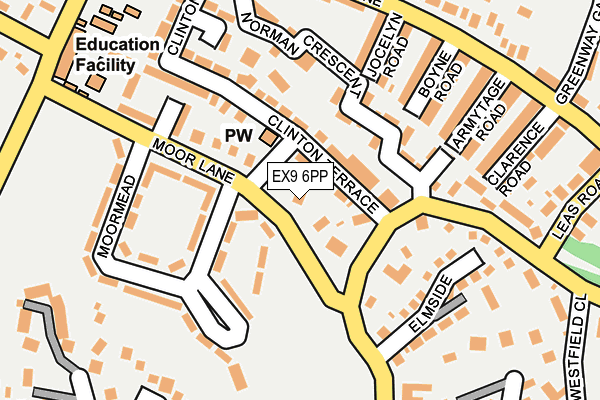 EX9 6PP map - OS OpenMap – Local (Ordnance Survey)