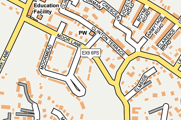 EX9 6PS map - OS OpenMap – Local (Ordnance Survey)