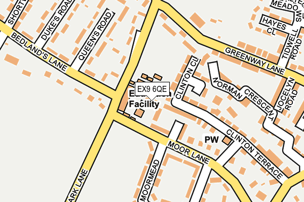 EX9 6QE map - OS OpenMap – Local (Ordnance Survey)