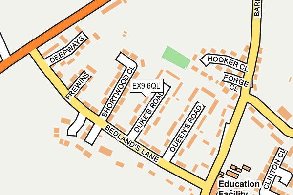 EX9 6QL map - OS OpenMap – Local (Ordnance Survey)