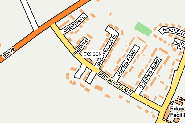 EX9 6QN map - OS OpenMap – Local (Ordnance Survey)