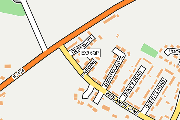 EX9 6QP map - OS OpenMap – Local (Ordnance Survey)