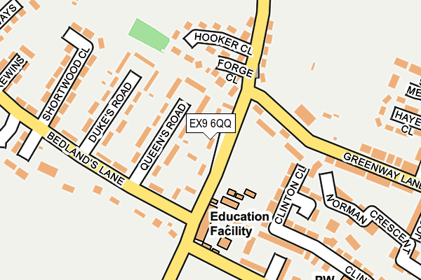 EX9 6QQ map - OS OpenMap – Local (Ordnance Survey)