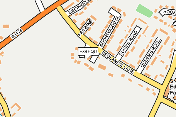 EX9 6QU map - OS OpenMap – Local (Ordnance Survey)
