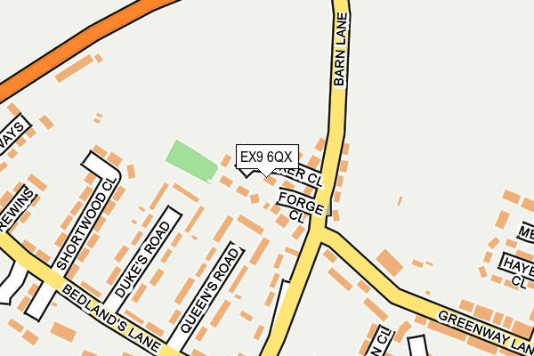 EX9 6QX map - OS OpenMap – Local (Ordnance Survey)