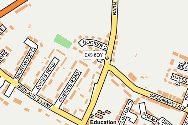 EX9 6QY map - OS OpenMap – Local (Ordnance Survey)