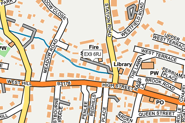 EX9 6RJ map - OS OpenMap – Local (Ordnance Survey)