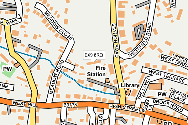 EX9 6RQ map - OS OpenMap – Local (Ordnance Survey)