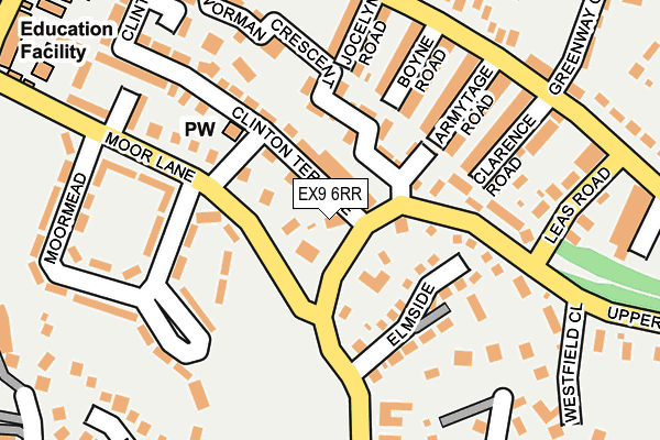 EX9 6RR map - OS OpenMap – Local (Ordnance Survey)