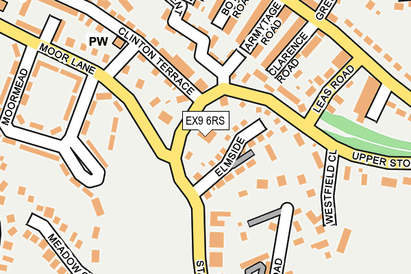 EX9 6RS map - OS OpenMap – Local (Ordnance Survey)