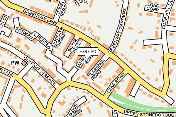 EX9 6SD map - OS OpenMap – Local (Ordnance Survey)