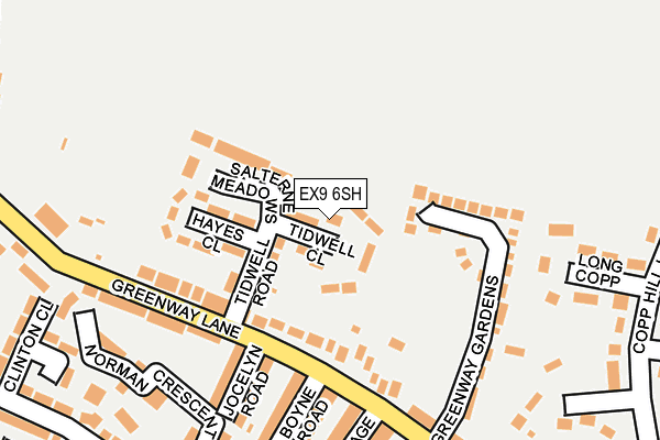 EX9 6SH map - OS OpenMap – Local (Ordnance Survey)