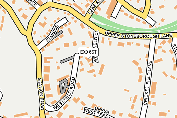 EX9 6ST map - OS OpenMap – Local (Ordnance Survey)