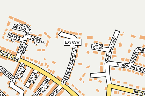 EX9 6SW map - OS OpenMap – Local (Ordnance Survey)