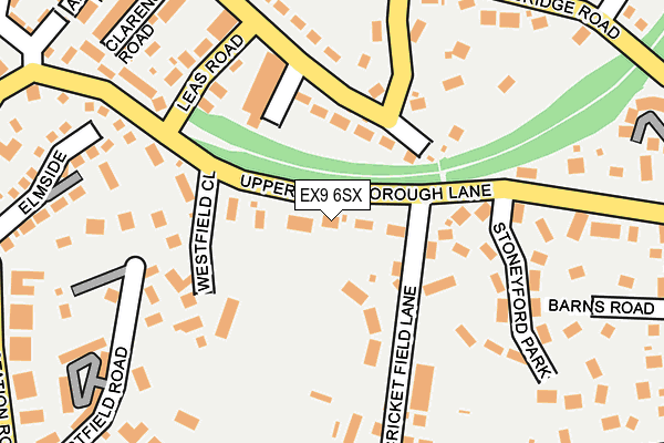 EX9 6SX map - OS OpenMap – Local (Ordnance Survey)